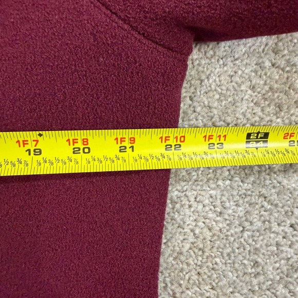 Brooks Brothers 346 Burgundy Wool full Zip Front Jacket Womens XL Pockets - Picture 6 of 7